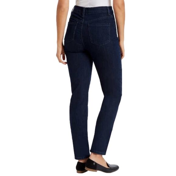 Gloria Vanderbilt Women's Amanda Jeans Stretch Dark Blue Portland Size 12 NWT - Picture 7 of 7